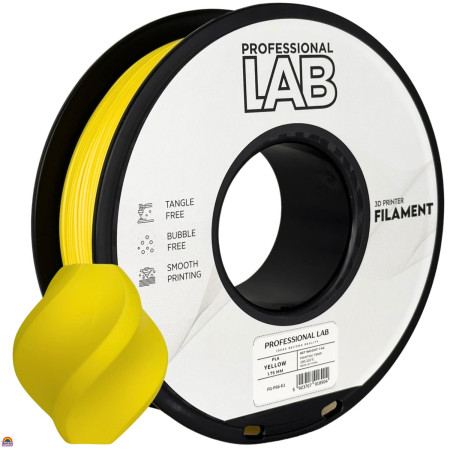 PLA Profissional Lab Amarelo - Diâmetro 1,75mm Bobine 1kg