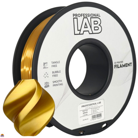 PLA Profissional Lab Silk Gold - Diâmetro 1,75mm Bobine 1kg