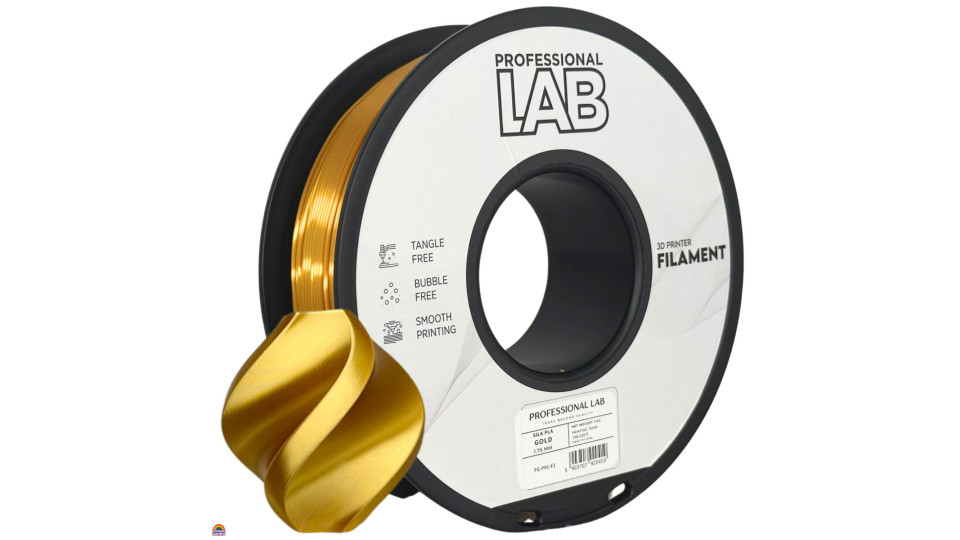 PLA Profissional Lab Silk Gold - Diâmetro 1,75mm Bobine 1kg