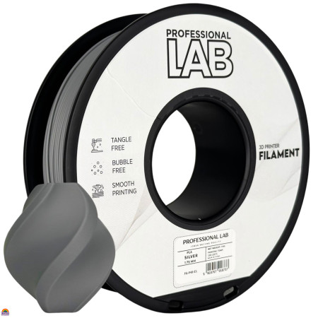 PLA Profissional Lab Prateado - Diâmetro 1,75mm Bobine 1kg