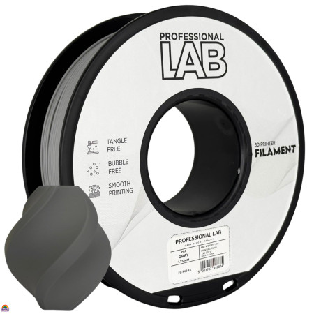 PLA Profissional Lab Cinzento - Diâmetro 1,75mm Bobine 1kg
