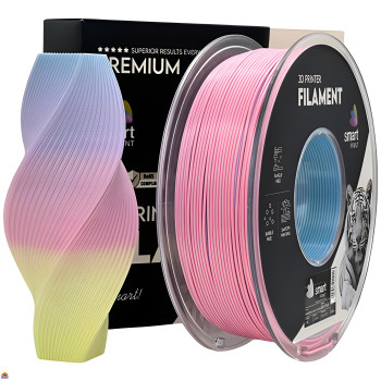 PLA Smart Print Gradiente Rainbow - Diâmetro 1,75mm Bobine 1kg PLA Smart Print Gradiente Rainbow - Diâmetro 1,75mm Bobine 1kg