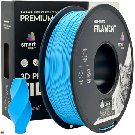 PLA Smart Print Azul Água - Diâmetro 1,75mm Bobine 1kg PLA Smart Print Azul Água - Diâmetro 1,75mm Bobine 1kg