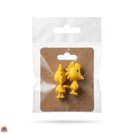 Brincos Woodstock Criativos 3D