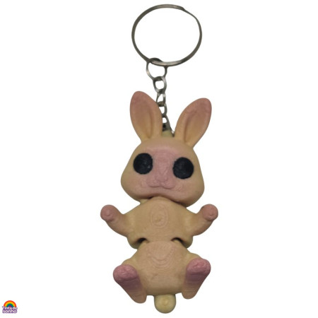 Porta-Chaves Coelho 3D Flexível