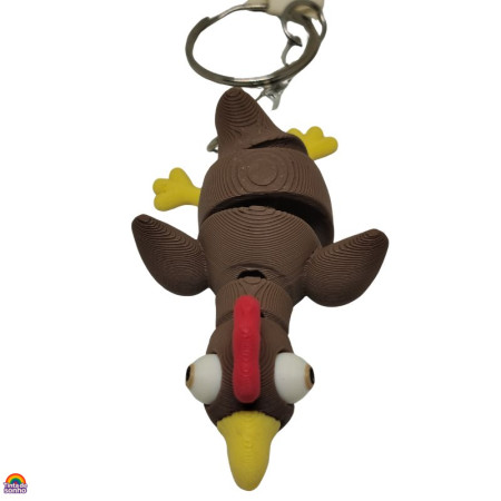 Porta-Chaves Galinha Flexível 3D
