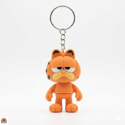 Porta-chaves Garfield Grumpy 3D Flexível Porta-chaves Garfield Grumpy 3D Flexível