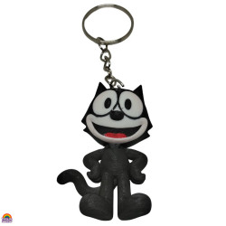 Porta-Chaves Gato Félix Flexível 3D Porta-Chaves Gato Félix Flexível 3D