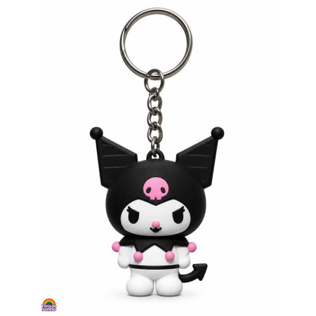 Porta-Chaves Kuromi Sanrio 3D Flexível