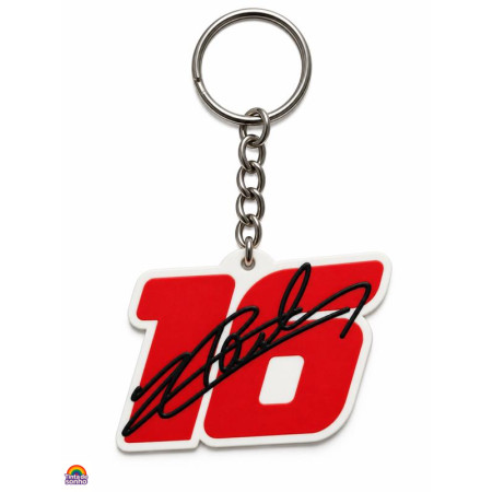 Porta-Chaves Charles Leclerc Número 16 Motorsport 3D