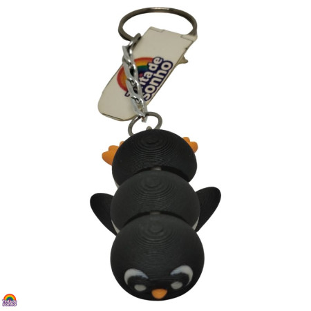 Porta-Chaves Pinguim Flexível 3D