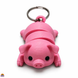 Porta-Chaves Porquinho Fofo 3D Flexível