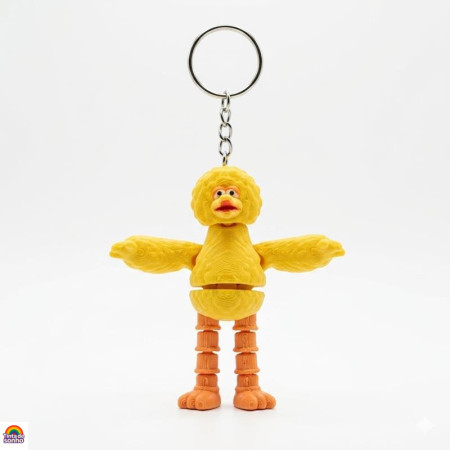 Porta-Chaves Poupas 3D Flexível