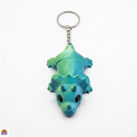 Porta-Chaves Triceratops 3D Flexível