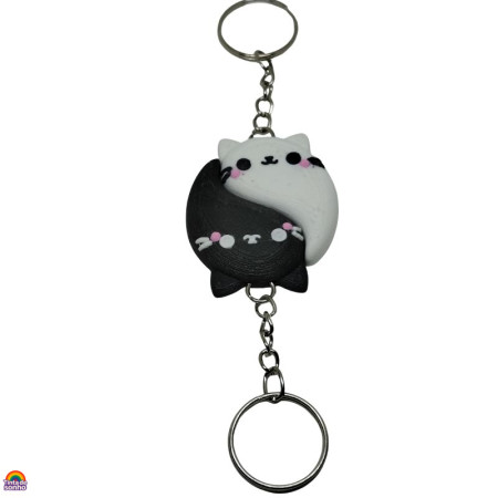 Porta-Chaves Duplo Yin Yang Magnético 3D