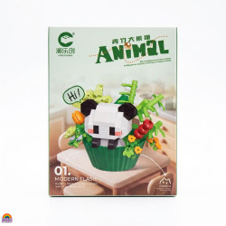 Blocos de Construção Urso Panda Modern Flash Criativo Blocos de Construção Urso Panda Modern Flash Criativo