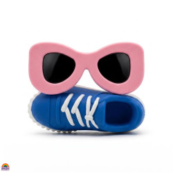 Conjunto de Borrachas Kawaii Óculos de Sol e Sapatilha