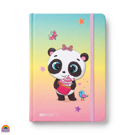 Caderno Pautado Panda Fofinho