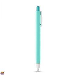 Caneta Esferográfica Minimalista Azul Turquesa