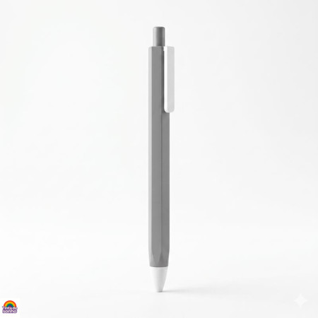 Caneta Esferográfica Minimalista Cinza Caneta Esferográfica Minimalista Cinza