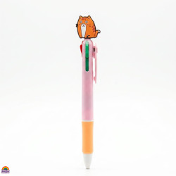 Caneta Multicor Gato Laranja