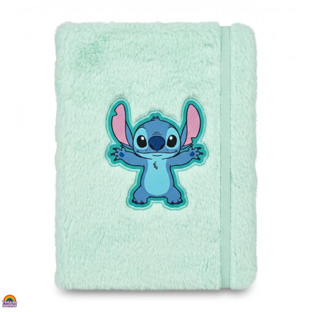 Mini Caderno Stitch com Peluche