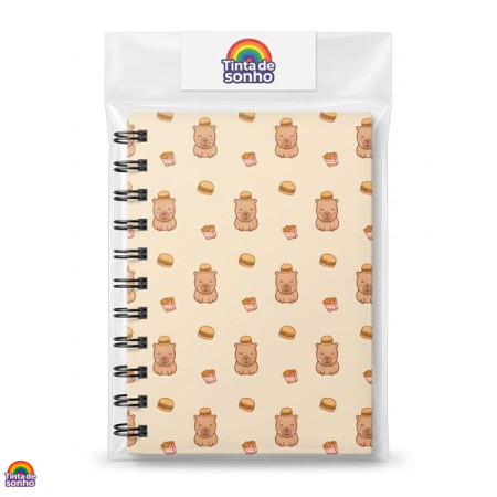 Mini Caderno Capivara Criativo