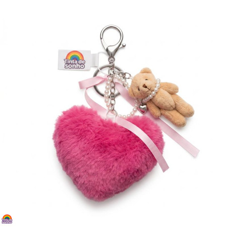 Porta-Chaves Urso Coração